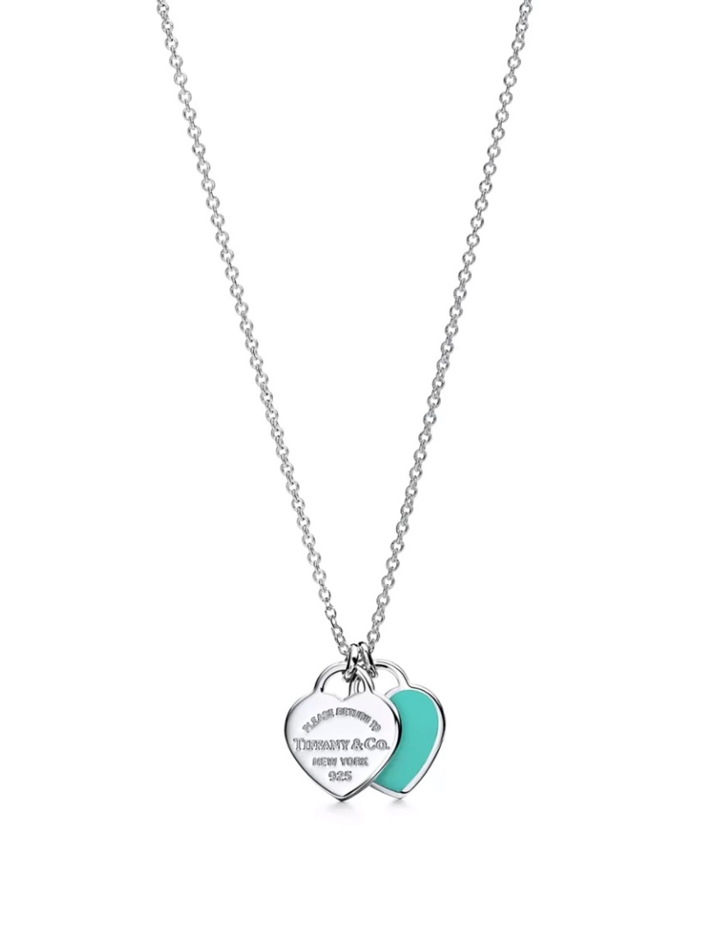 Return to Tiffany®
Tiffany Blue® Double Heart Tag Pendant in Silver, Mini